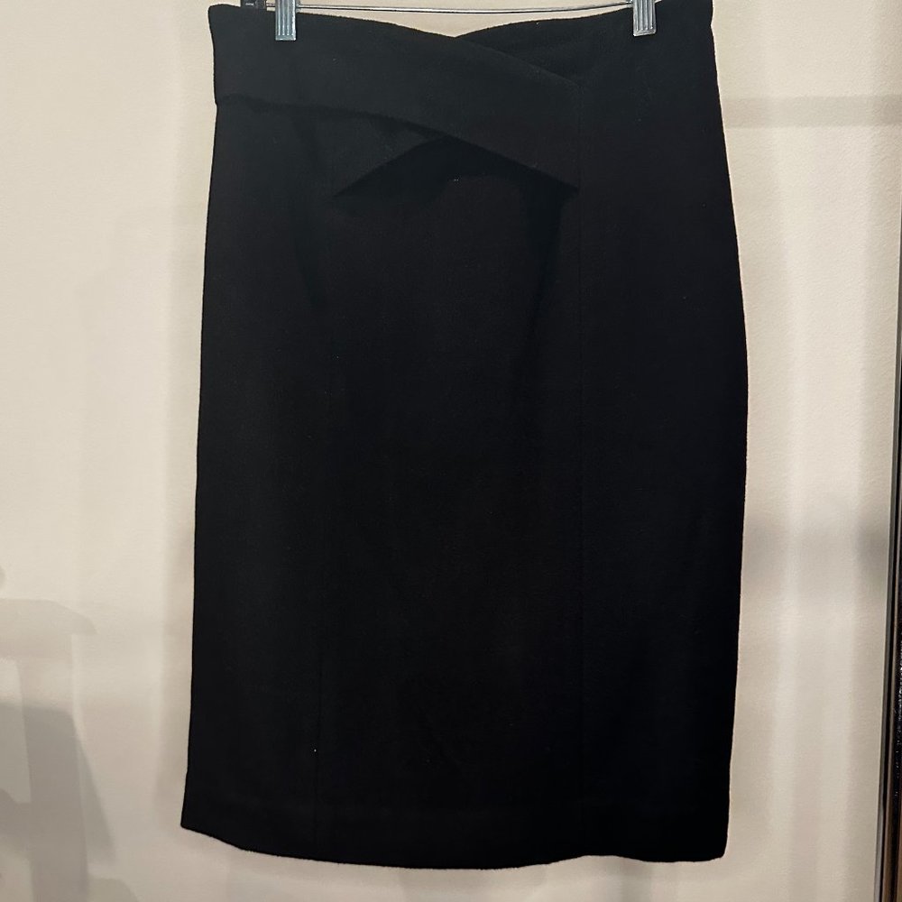 Etcetera Size 12 Black Skirt High Waisted Straight